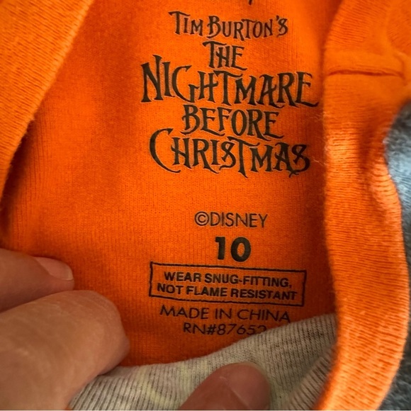 Disney Orange Nightmare Before Christmas Apparel - Picture 3 of 3
